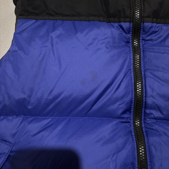 The North Face Nuptse 700 Vest Men's Medium Blue Goose Down Puffer Full Zip - Picture 2 of 8